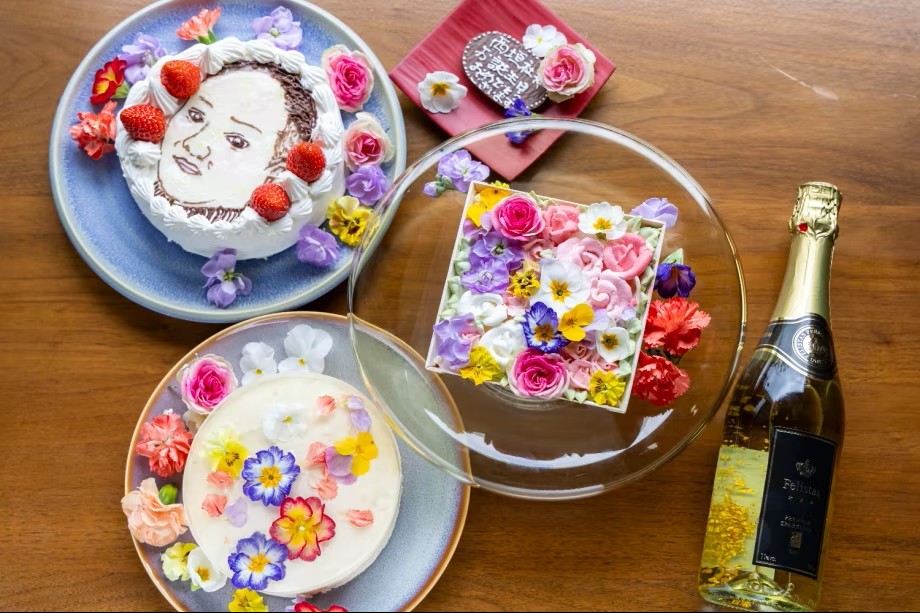 【アニバーサリープラン】金箔入りスパークリングワイン＆ケーキ付き